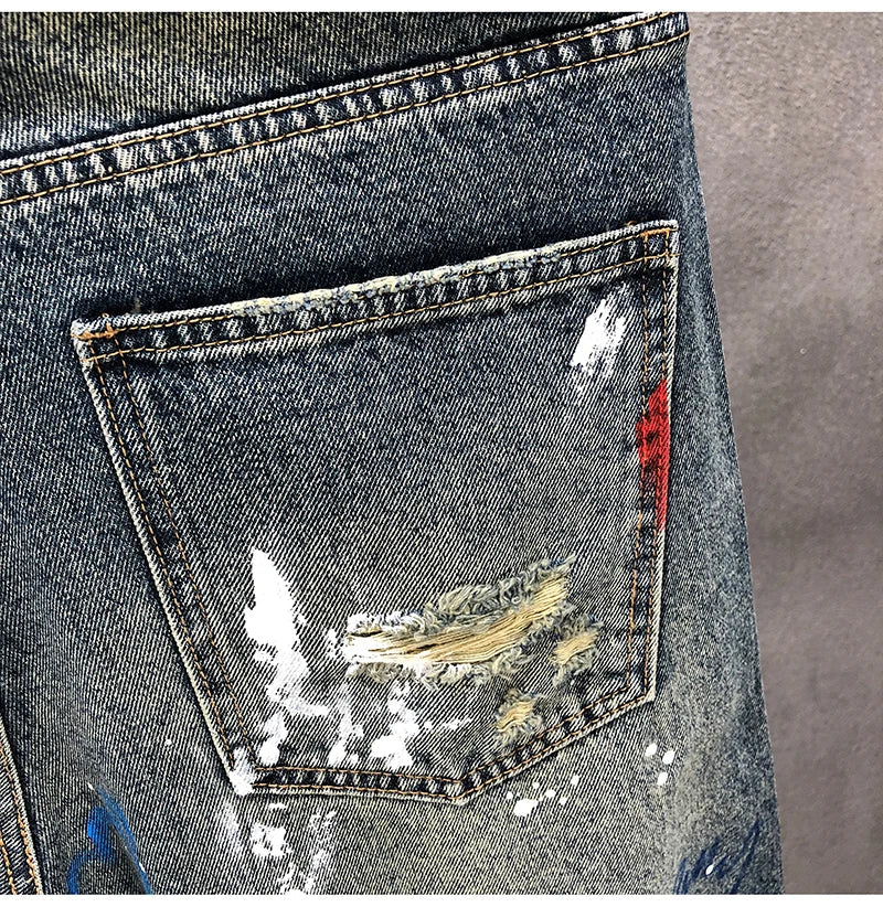 Rebel Ripped Denim Shorts