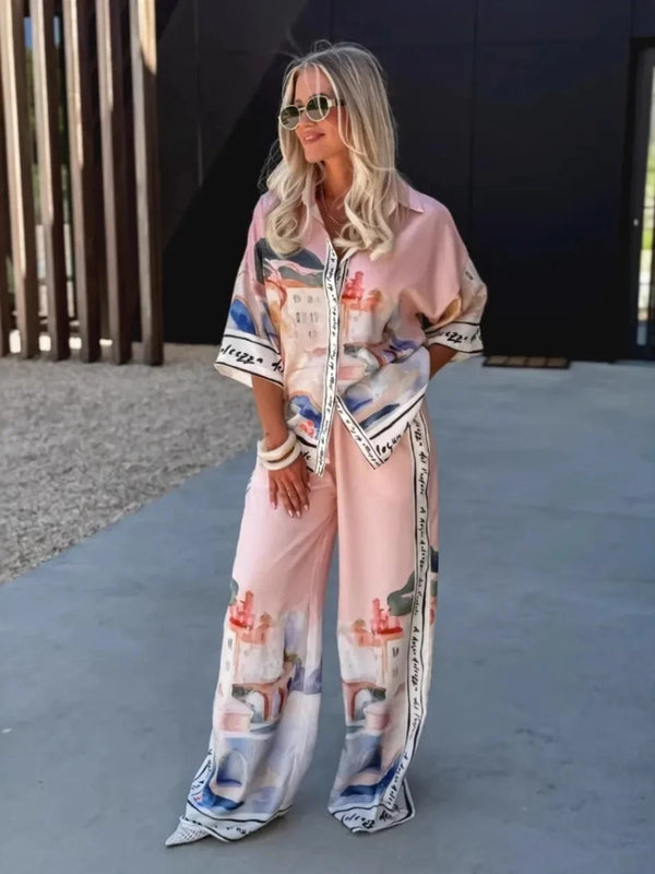 Conjunto de dos piezas estampado Amanda