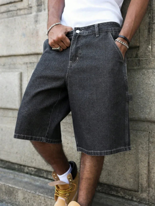 Asher Baggy Denim Shorts