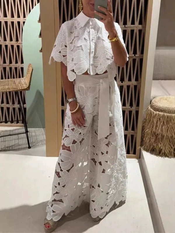 Conjunto de dos piezas bordado Irla