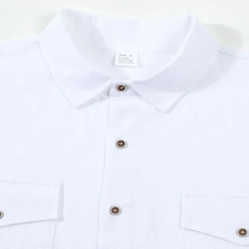 Camisa utilitaria de lino Mateo