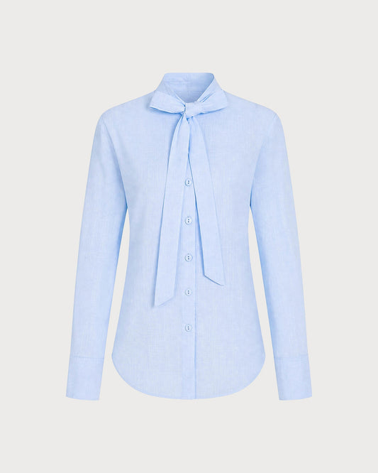 Working button-up shirt with necktie
